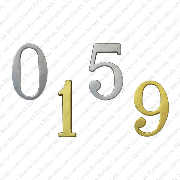 Algarimos 80mm (0 ... 9) - ALUM�NIO